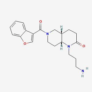 rel-(4aS,8aR)-1-(3-aminopropyl)-6-(1-benzofuran-3-ylcarbonyl)octahydro-1,6-naphthyridin-2(1H)-one hydrochloride