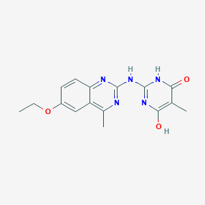 2-[(6-ethoxy-4-methyl-2-quinazolinyl)amino]-5-methyl-4,6-pyrimidinediol