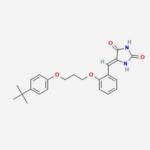 5-{2-[3-(4-tert-butylphenoxy)propoxy]benzylidene}-2,4-imidazolidinedione