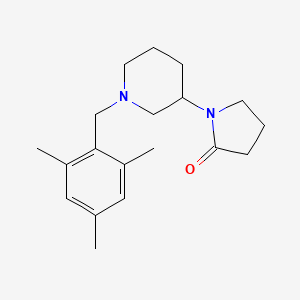 1-[1-(mesitylmethyl)piperidin-3-yl]pyrrolidin-2-one