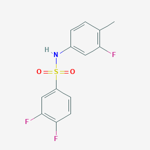 3,4-difluoro-N-(3-fluoro-4-methylphenyl)benzenesulfonamide