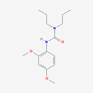 molecular formula C15H24N2O3 B5259919 3-(2,4-Dimethoxyphenyl)-1,1-dipropylurea 