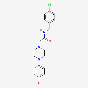 N-(4-chlorobenzyl)-2-[4-(4-fluorophenyl)-1-piperazinyl]acetamide