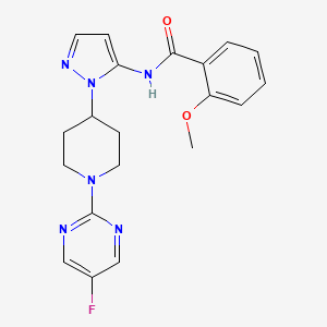 N-{1-[1-(5-fluoropyrimidin-2-yl)piperidin-4-yl]-1H-pyrazol-5-yl}-2-methoxybenzamide