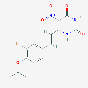 6-[2-(3-bromo-4-isopropoxyphenyl)vinyl]-5-nitro-2,4(1H,3H)-pyrimidinedione