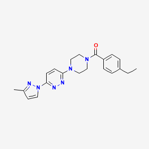 3-[4-(4-ethylbenzoyl)-1-piperazinyl]-6-(3-methyl-1H-pyrazol-1-yl)pyridazine