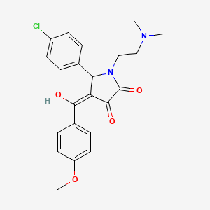 5-(4-chlorophenyl)-1-[2-(dimethylamino)ethyl]-3-hydroxy-4-(4-methoxybenzoyl)-2,5-dihydro-1H-pyrrol-2-one