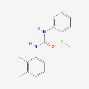 molecular formula C16H18N2OS B5260009 N-(2,3-dimethylphenyl)-N'-[2-(methylthio)phenyl]urea 