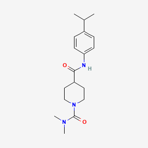 N-(4-ISOPROPYLPHENYL)-N,N-DIMETHYLTETRAHYDRO-1,4(2H)-PYRIDINEDICARBOXAMIDE