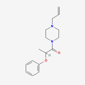 molecular formula C16H22N2O2 B5260016 1-allyl-4-(2-phenoxypropanoyl)piperazine 