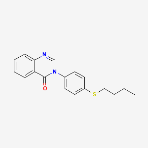 molecular formula C18H18N2OS B5260020 3-[4-(butylthio)phenyl]-4(3H)-quinazolinone 