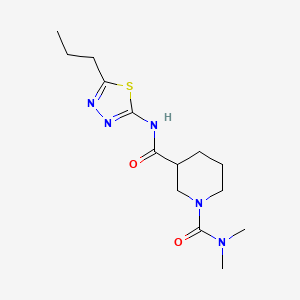 N~1~,N~1~-dimethyl-N~3~-(5-propyl-1,3,4-thiadiazol-2-yl)-1,3-piperidinedicarboxamide