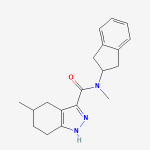 N-(2,3-dihydro-1H-inden-2-yl)-N,5-dimethyl-4,5,6,7-tetrahydro-1H-indazole-3-carboxamide