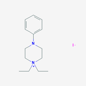 molecular formula C14H23IN2 B526013 1,1-Diethyl-4-phenylpiperazin-1-ium;iodide 