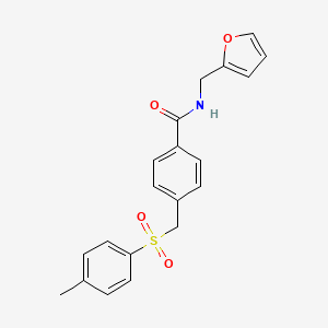 N-(2-furylmethyl)-4-{[(4-methylphenyl)sulfonyl]methyl}benzamide