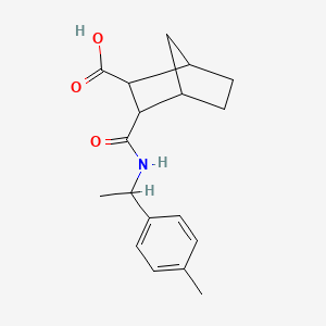 3-({[1-(4-methylphenyl)ethyl]amino}carbonyl)bicyclo[2.2.1]heptane-2-carboxylic acid