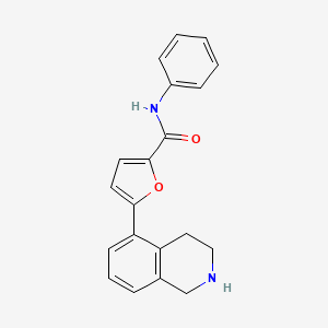 N-phenyl-5-(1,2,3,4-tetrahydroisoquinolin-5-yl)-2-furamide