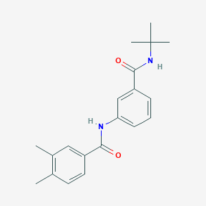 molecular formula C20H24N2O2 B5260202 N-{3-[(tert-butylamino)carbonyl]phenyl}-3,4-dimethylbenzamide 