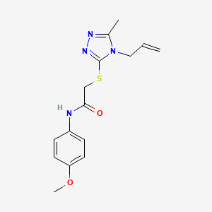 2-[(4-allyl-5-methyl-4H-1,2,4-triazol-3-yl)thio]-N-(4-methoxyphenyl)acetamide