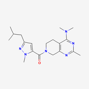 7-[(3-isobutyl-1-methyl-1H-pyrazol-5-yl)carbonyl]-N,N,2-trimethyl-5,6,7,8-tetrahydropyrido[3,4-d]pyrimidin-4-amine