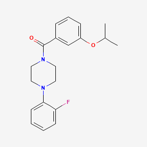 molecular formula C20H23FN2O2 B5260244 1-(2-fluorophenyl)-4-(3-isopropoxybenzoyl)piperazine 