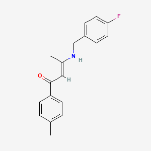 3-[(4-fluorobenzyl)amino]-1-(4-methylphenyl)-2-buten-1-one