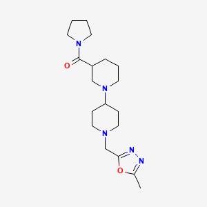 1'-[(5-methyl-1,3,4-oxadiazol-2-yl)methyl]-3-(pyrrolidin-1-ylcarbonyl)-1,4'-bipiperidine