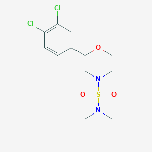 2-(3,4-dichlorophenyl)-N,N-diethylmorpholine-4-sulfonamide