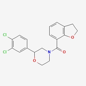 2-(3,4-dichlorophenyl)-4-(2,3-dihydro-1-benzofuran-7-ylcarbonyl)morpholine