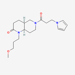 (4aS*,8aR*)-1-(3-methoxypropyl)-6-[3-(1H-pyrrol-1-yl)propanoyl]octahydro-1,6-naphthyridin-2(1H)-one