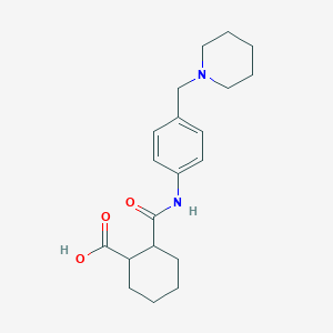 2-({[4-(1-piperidinylmethyl)phenyl]amino}carbonyl)cyclohexanecarboxylic acid