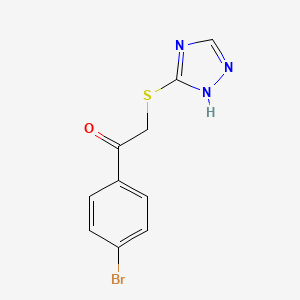 1-(4-bromophenyl)-2-(4H-1,2,4-triazol-3-ylthio)ethanone