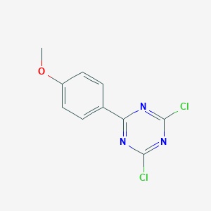 molecular formula C10H7Cl2N3O B052604 2,4-二氯-6-(4-甲氧基苯基)-1,3,5-三嗪 CAS No. 90723-86-7