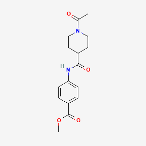 methyl 4-{[(1-acetyl-4-piperidinyl)carbonyl]amino}benzoate