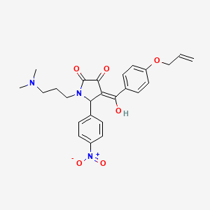 4-[4-(allyloxy)benzoyl]-1-[3-(dimethylamino)propyl]-3-hydroxy-5-(4-nitrophenyl)-1,5-dihydro-2H-pyrrol-2-one