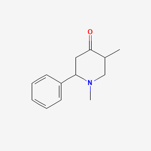 molecular formula C13H17NO B5260475 1,5-dimethyl-2-phenyl-4-piperidinone 