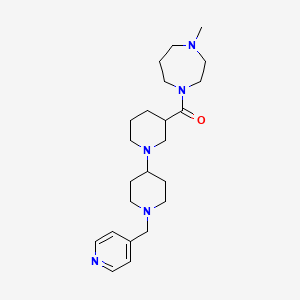 3-[(4-methyl-1,4-diazepan-1-yl)carbonyl]-1'-(pyridin-4-ylmethyl)-1,4'-bipiperidine