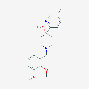 molecular formula C20H26N2O3 B5260524 1-(2,3-dimethoxybenzyl)-4-(5-methylpyridin-2-yl)piperidin-4-ol 