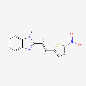 1-methyl-2-[2-(5-nitro-2-thienyl)vinyl]-1H-benzimidazole