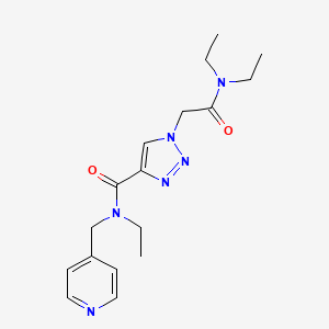 1-[2-(diethylamino)-2-oxoethyl]-N-ethyl-N-(4-pyridinylmethyl)-1H-1,2,3-triazole-4-carboxamide