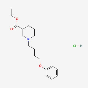 molecular formula C18H28ClNO3 B5260586 ethyl 1-(4-phenoxybutyl)-3-piperidinecarboxylate hydrochloride 