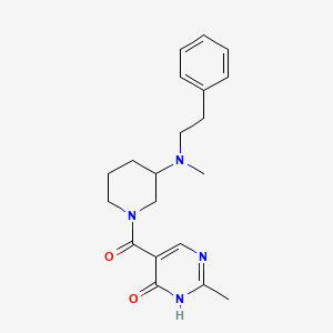 2-methyl-5-({3-[methyl(2-phenylethyl)amino]-1-piperidinyl}carbonyl)-4(3H)-pyrimidinone