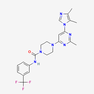 4-[6-(4,5-dimethyl-1H-imidazol-1-yl)-2-methyl-4-pyrimidinyl]-N-[3-(trifluoromethyl)phenyl]-1-piperazinecarboxamide