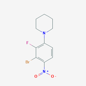 1-(3-Bromo-2-fluoro-4-nitro-phenyl)-piperidine