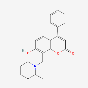 7-hydroxy-8-[(2-methylpiperidin-1-yl)methyl]-4-phenyl-2H-chromen-2-one