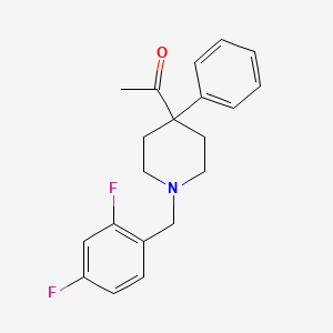 1-[1-(2,4-difluorobenzyl)-4-phenyl-4-piperidinyl]ethanone