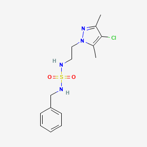 N-benzyl-N'-[2-(4-chloro-3,5-dimethyl-1H-pyrazol-1-yl)ethyl]sulfamide