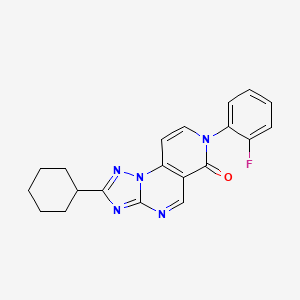 2-cyclohexyl-7-(2-fluorophenyl)pyrido[3,4-e][1,2,4]triazolo[1,5-a]pyrimidin-6(7H)-one