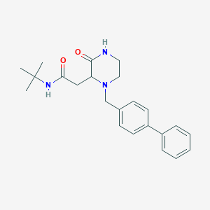 2-[1-(4-biphenylylmethyl)-3-oxo-2-piperazinyl]-N-(tert-butyl)acetamide