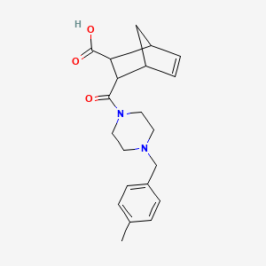 3-{[4-(4-Methylbenzyl)piperazin-1-yl]carbonyl}bicyclo[2.2.1]hept-5-ene-2-carboxylic acid